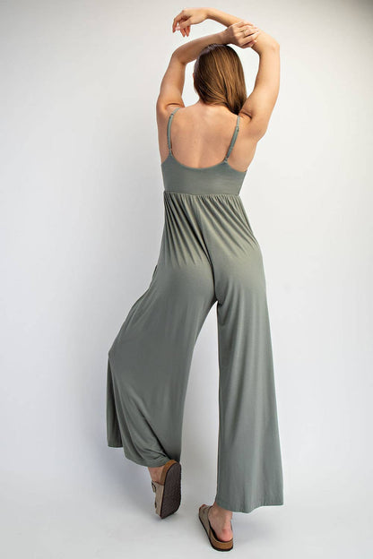 VISCOSE MODAL WIDE LEG ONESIE