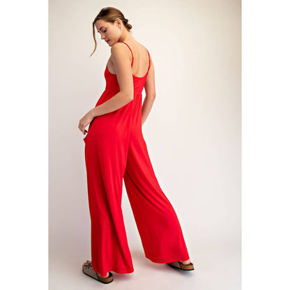 VISCOSE MODAL WIDE LEG ONESIE