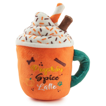 Pupkin Spice Latte Mug Halloween Fall 2026 Plush Dog Toy