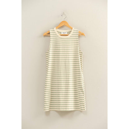Striped Sleeveless Mini Dress