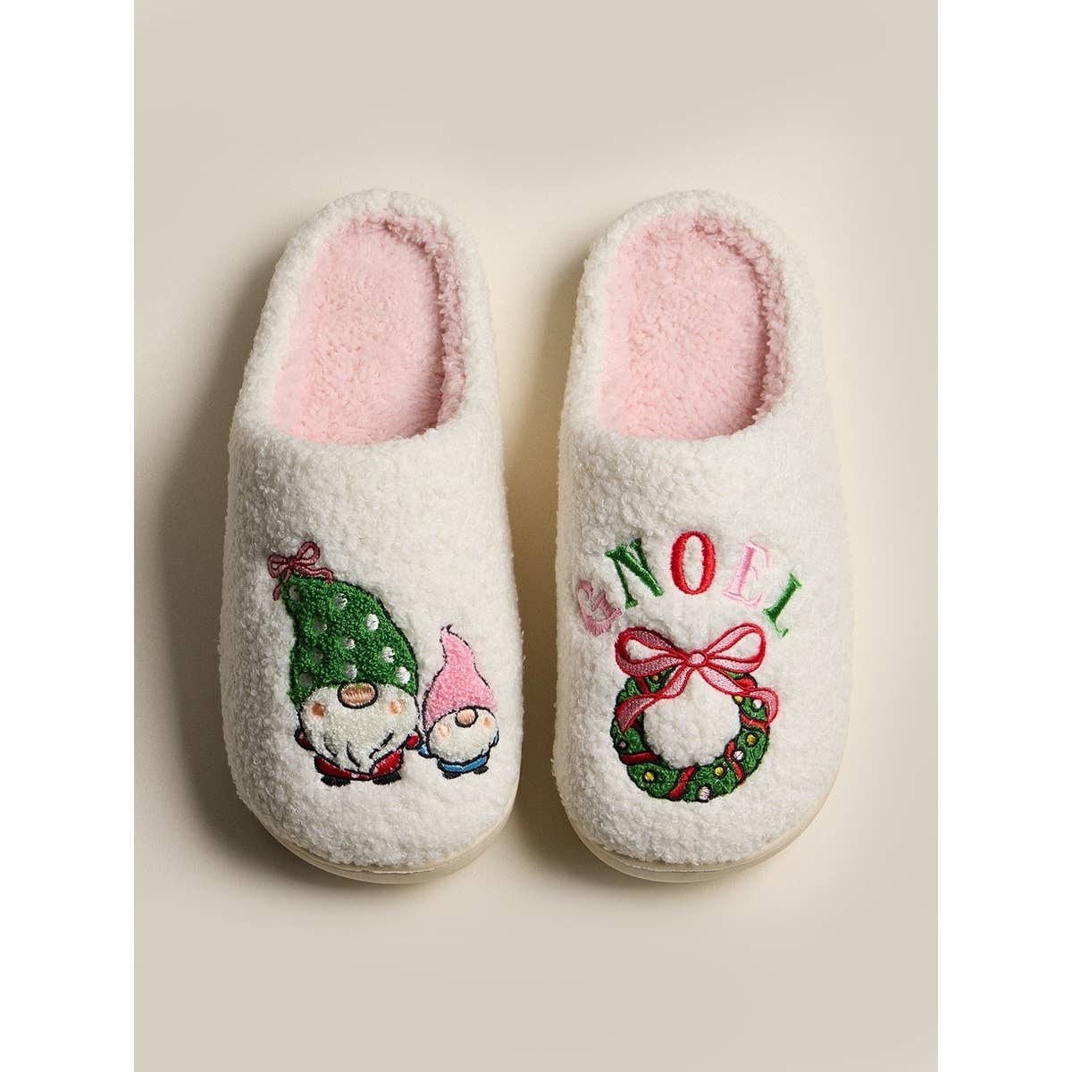 Gnome Noel Fleece Cozy Indoor Slippers