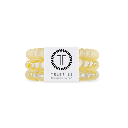 Spiral Hair Coils | Small | Butter Yellow Hair Ties