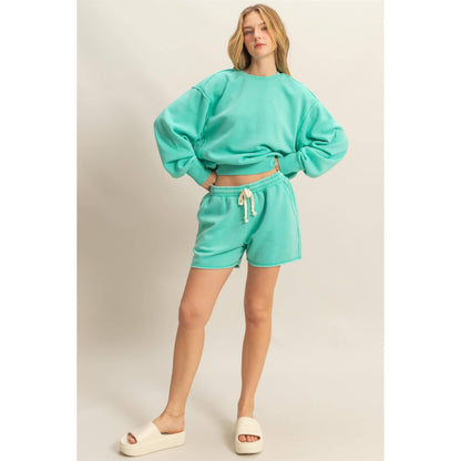 DZ25A915-Drawstring Lounge Shorts